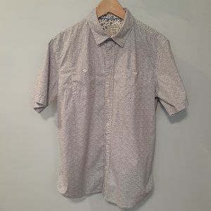 Alexander Julian Men's Large Stretch Short Sleeve Button Down Shirt With Pockets